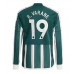 Manchester United Raphael Varane #19 Voetbalkleding Uitshirt 2023-24 Lange Mouwen